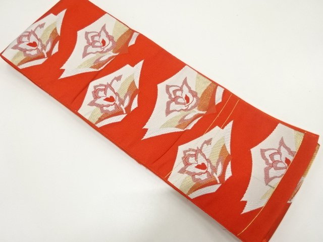 JAPANESE HANHABA OBI / WOVEN FLOWER